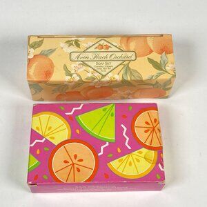 Vintage 2 Avon Soaps Peach Orchard and Citrus Scents Soap Sets